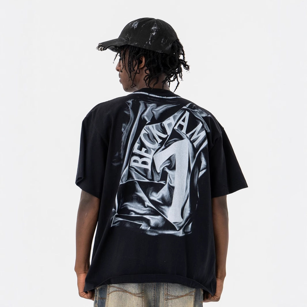 Vintage 90s Hip Hop Clothing Summer Crew Neck Short Sleeve T-Shirt