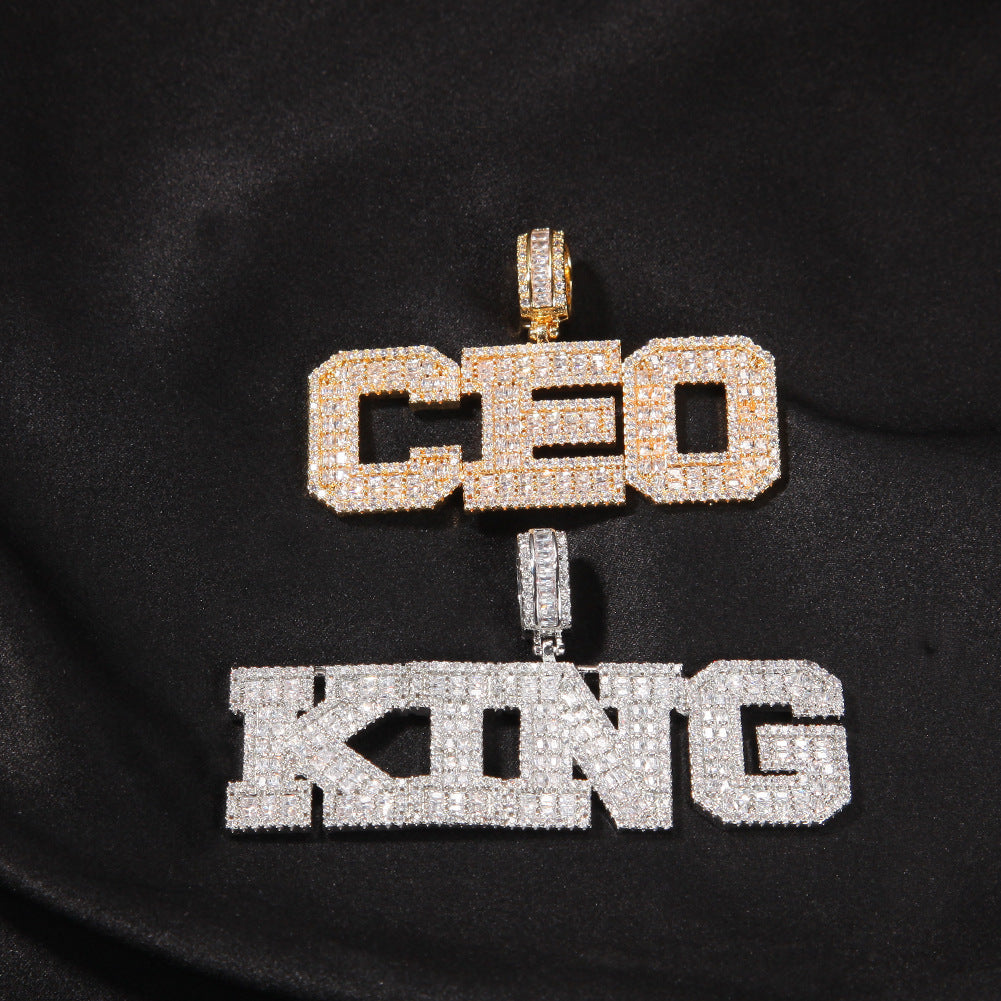 Jewelry Fashion Letter Pendant Necklace Word Up Royalty
