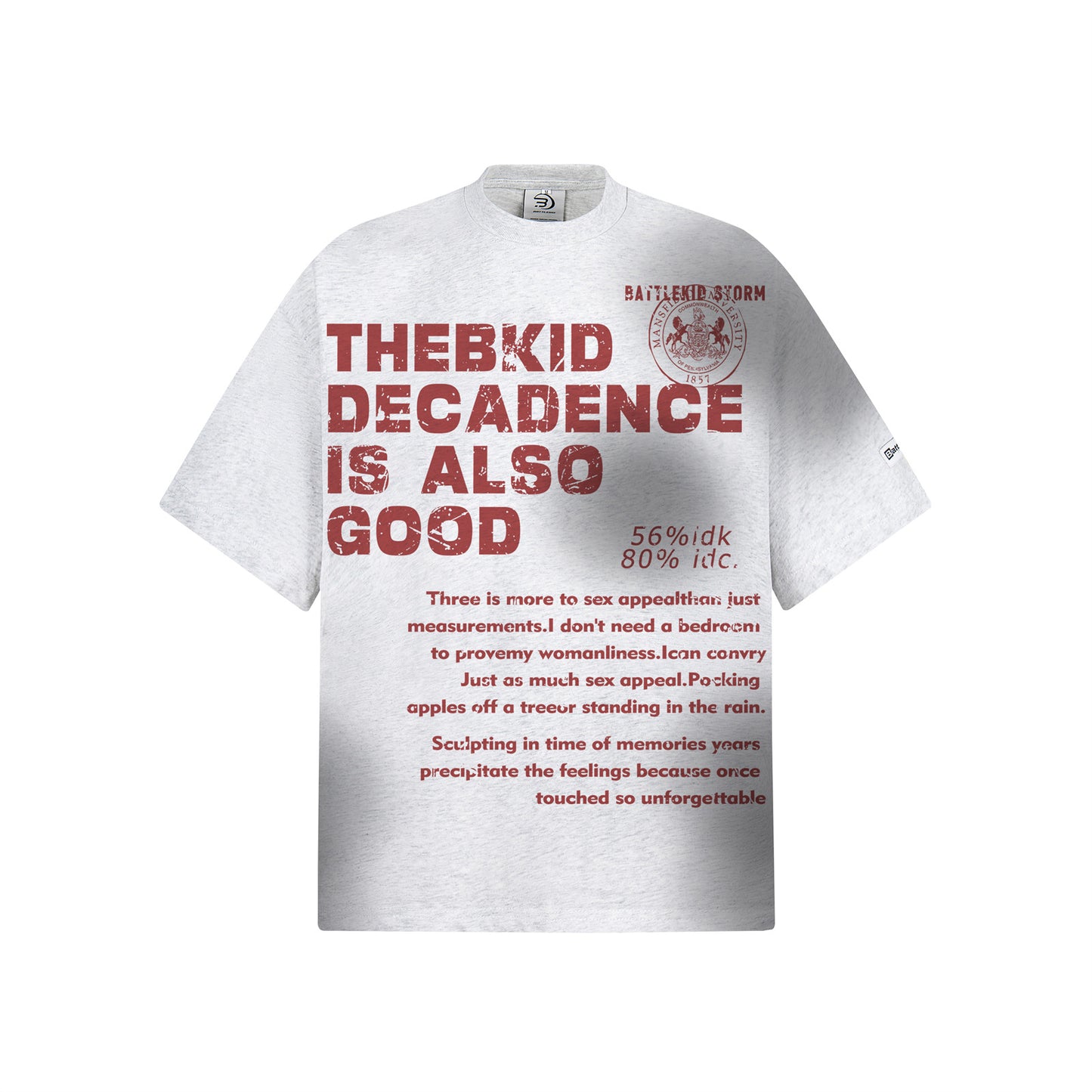 USA Vintage T-Shirt Spray Painting Letter Printing Men's Summer
