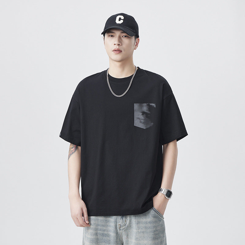 Mens T-shirts Short Sleeves Summer Loose