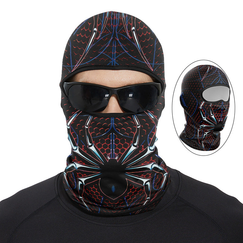Cycling Windproof Hood Sunscreen Ice Silk Full Face Spring Summer Windproof Scarf Men and Women