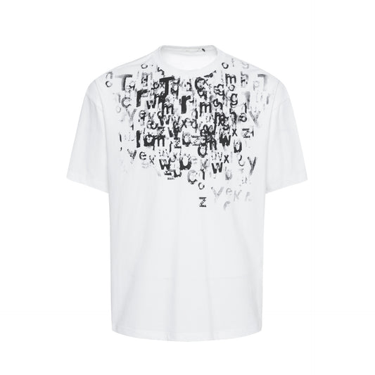 Unisex T-shirts Summer Garbled Figure Men's Loose Short Sleeve T-Shirt