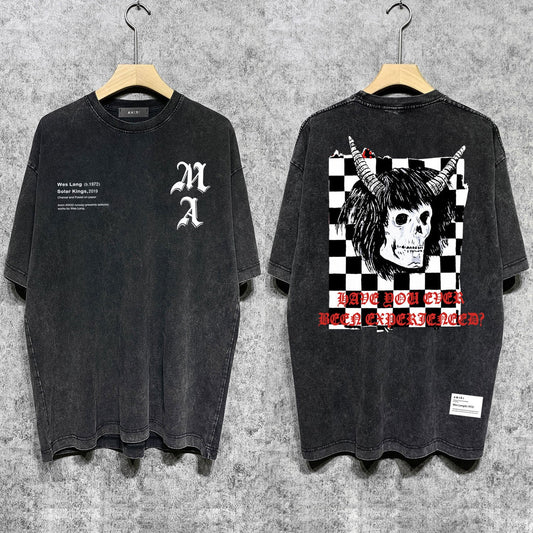 Amiri T-Shirt Vintage Distressed Short-Sleeved T-shirt