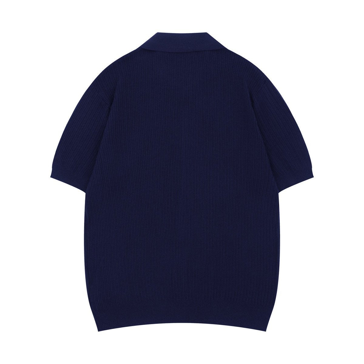 Hip hop clothing new york knitted cardigan polo lapel t-shirt