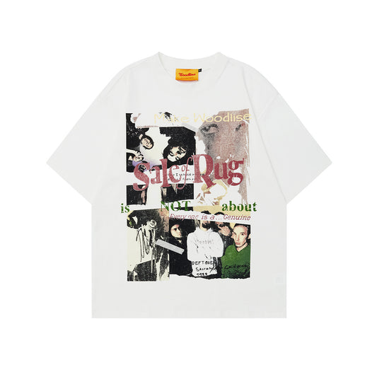 90s West Coast Hip Hop Fashion T Shirts Vintage Characters Old Poster Print T-Shirts