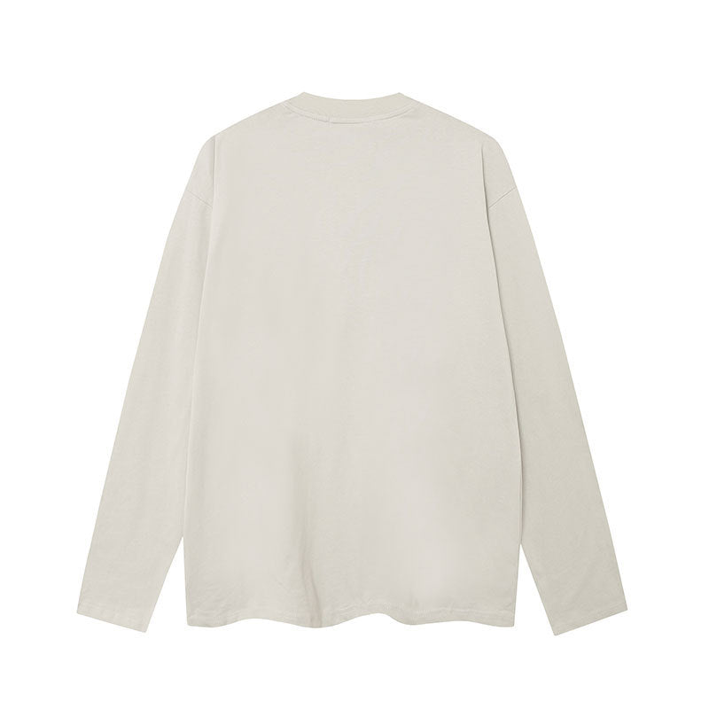 Marcas De Streetwear Ripped Long Sleeve T-Shirt Cleanfit Loose Casual Top