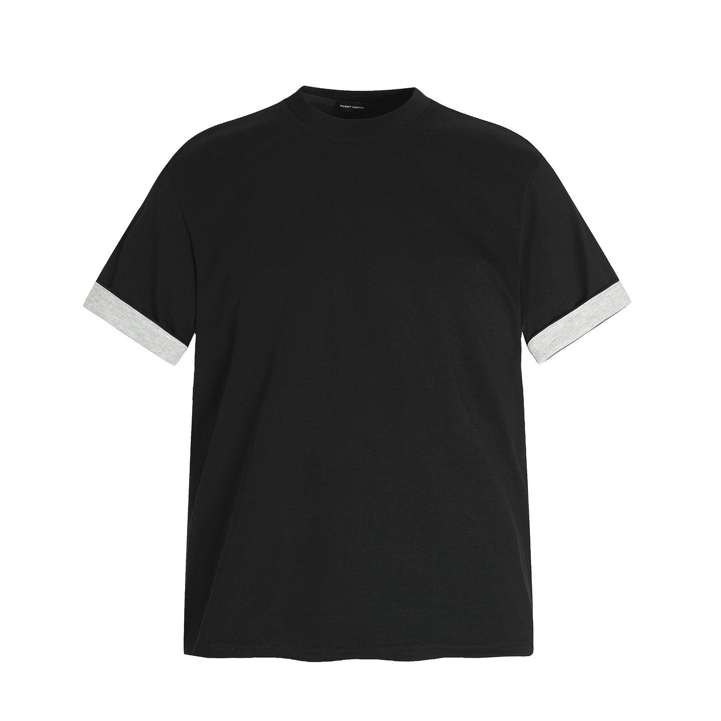 Unisex T-shirts Splicing Niche High-end Design Short Version T-shirts