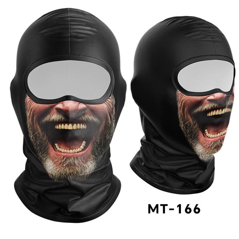 Cycling Windproof Hood Sunscreen Ice Silk Fabric