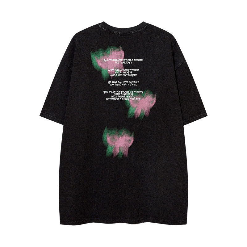 Vintage Tišö Rt Butterfly print short-sleeved t-shirt