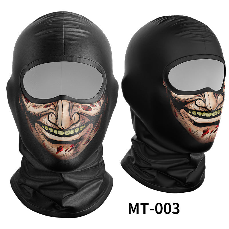 Cycling Windproof Hood Sunscreen Windproof Ice Silk Mask Men's and Women's Full Face