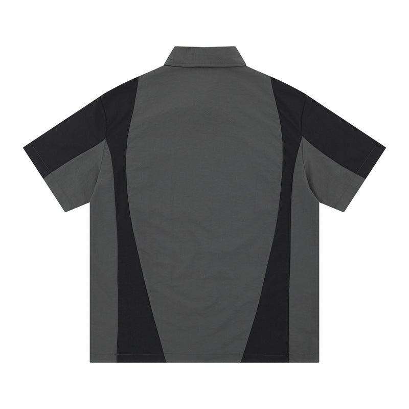 Hip Hop Shirts For Boys Lapel Shirt Short Sleeve, Summer T-Shirt