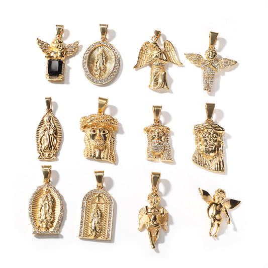 Jewelry Hip Hop Angel Pendant Necklace Angel Pieces