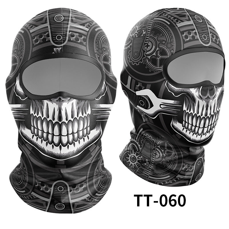 Cycling Windproof Hood Ice Silk Headgear Men's Lined Cap