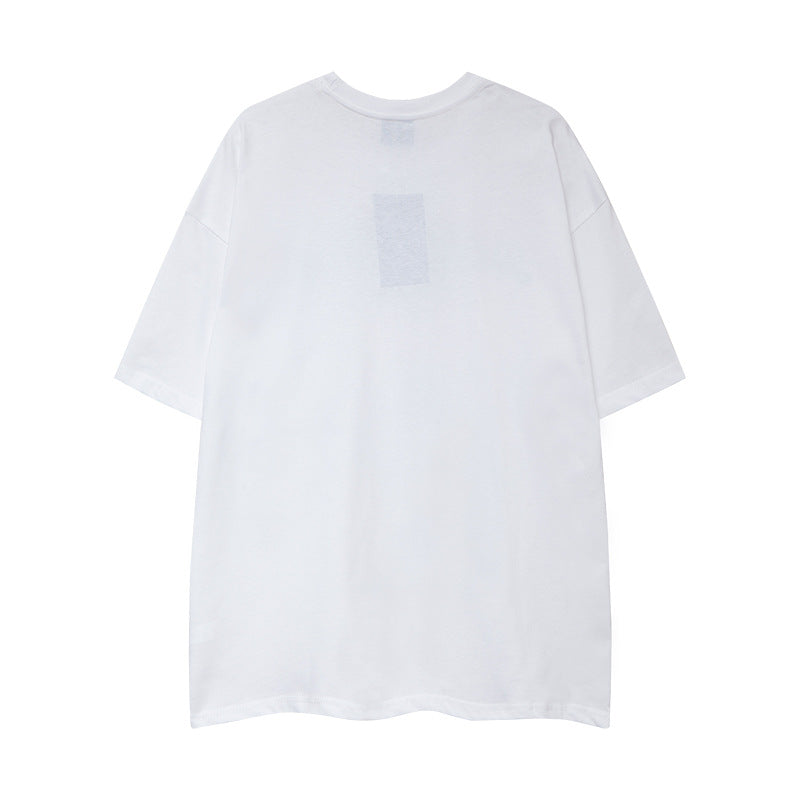 Nyc 1990 Shirt Retro Hip Hop Alphabet Short Sleeve T-Shirt