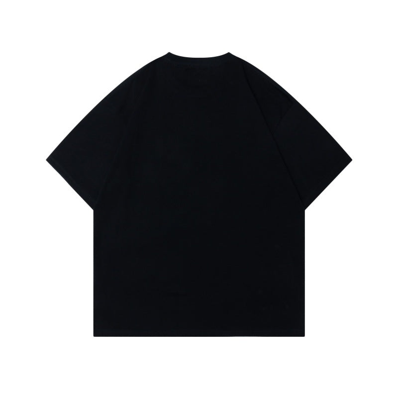 Camisetas streetwear Summer Vintage Alphabet Print Casual Loose Short Sleeve T-Shirt
