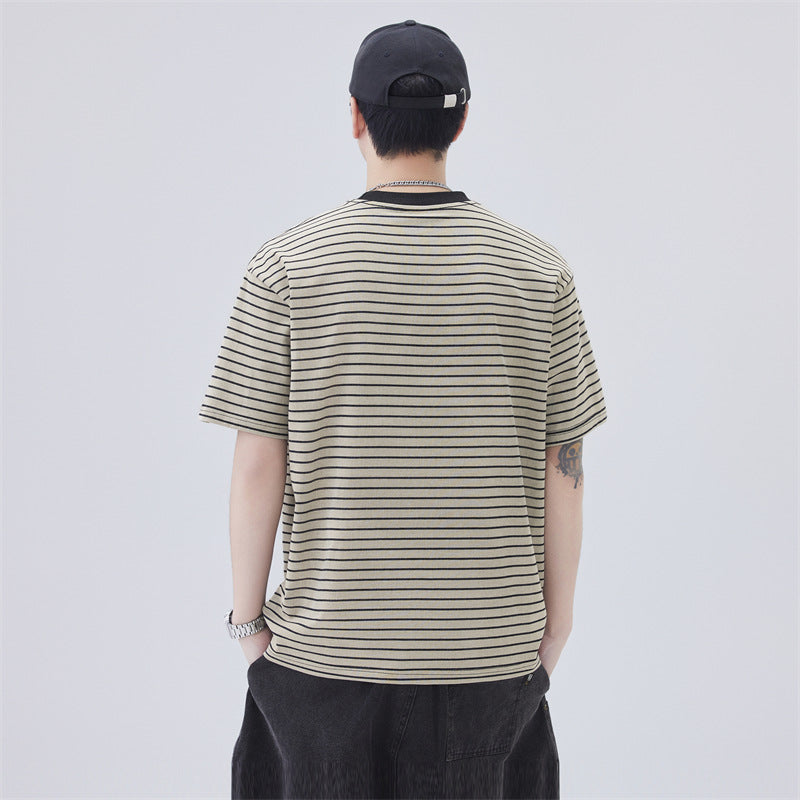 Mens T-shirts Short Sleeves Summer Loose