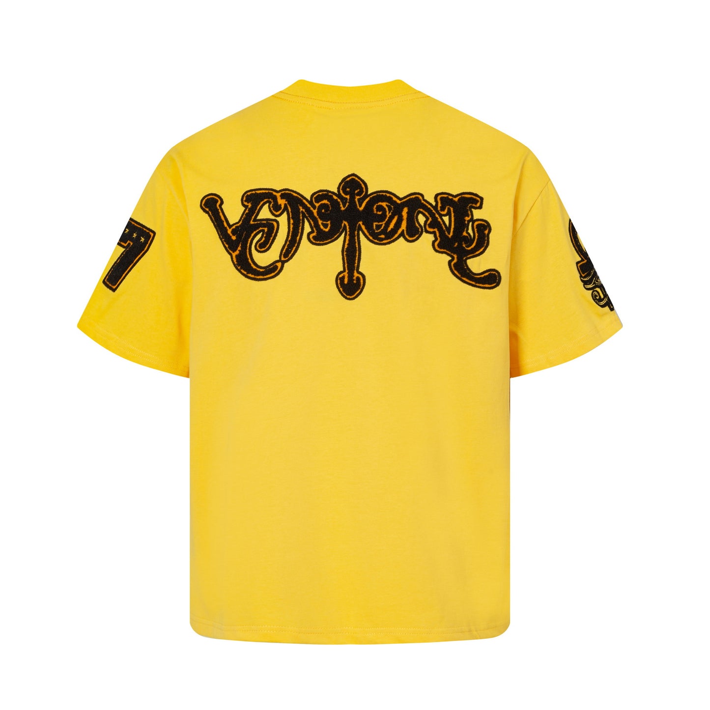 Hip Hop Clothing Summer Short Sleeve Vintage Embroidered T-Shirt Short Sleeve