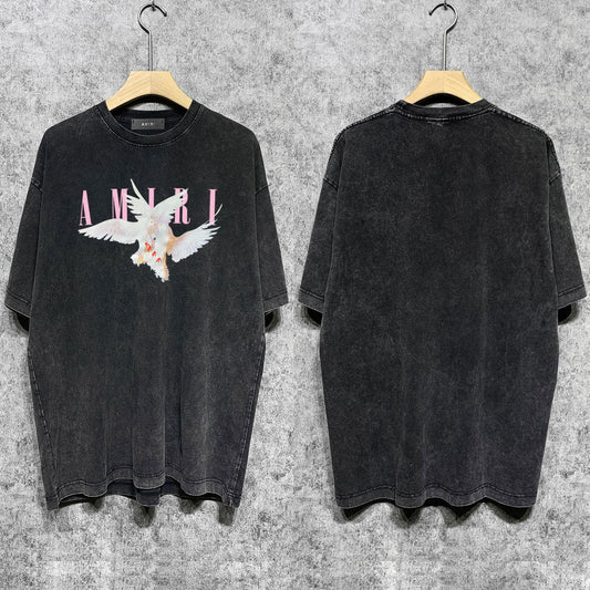 Amiri T-Shirt Distressed Retro Short Sleeve T-shirt