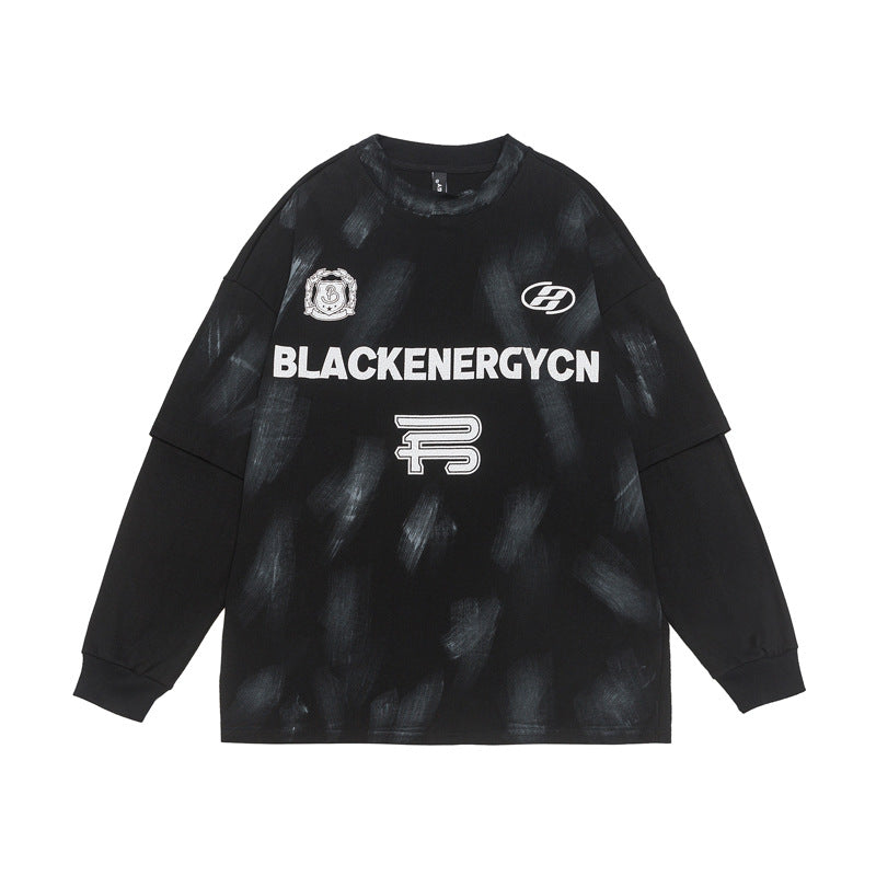 Streetwear Hoodie Crew Neck Sweater Brand Loose Hip Hop Old Top