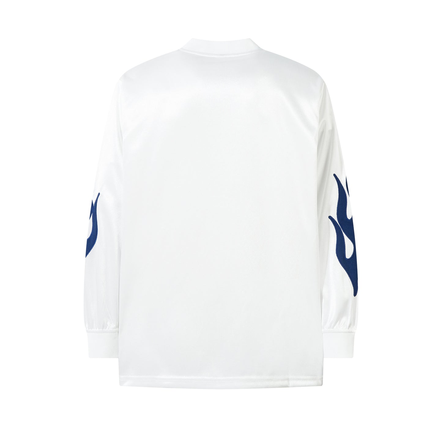 Racing oversized t shirt autumn, flame embroidered locomotive t-shirt long sleeve