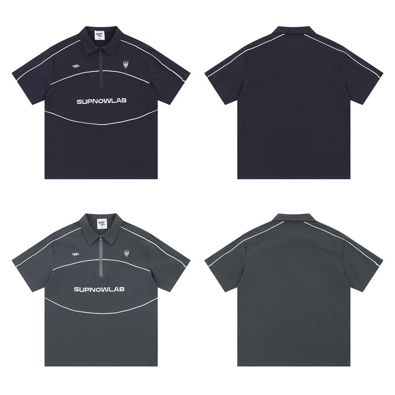 Hip Hop Shirts For Boys Lapel Short Sleeve PoloT-Shirt