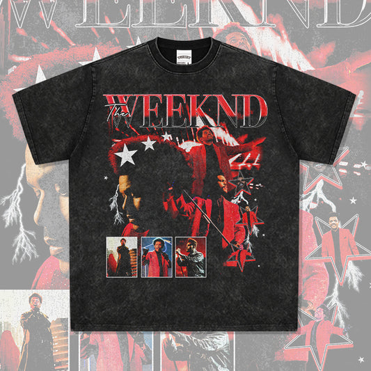 New york hip hop shop vintage hip hop The Weeknd print short sleeve t shirt