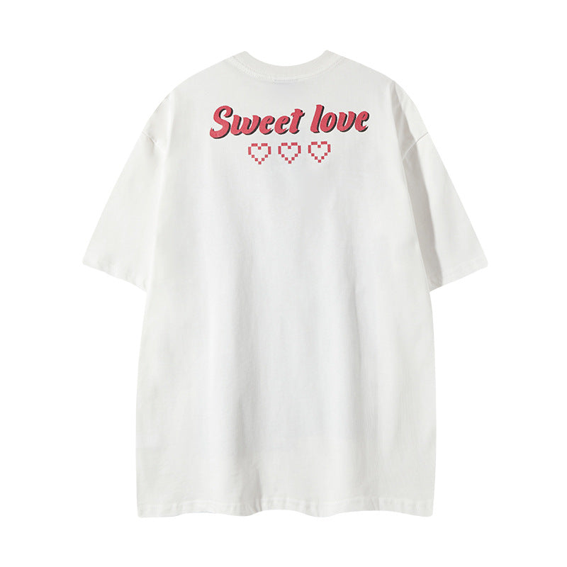 Nyc 1990 Shirt Vintage Anime Print Black Short Sleeve T-Shirt