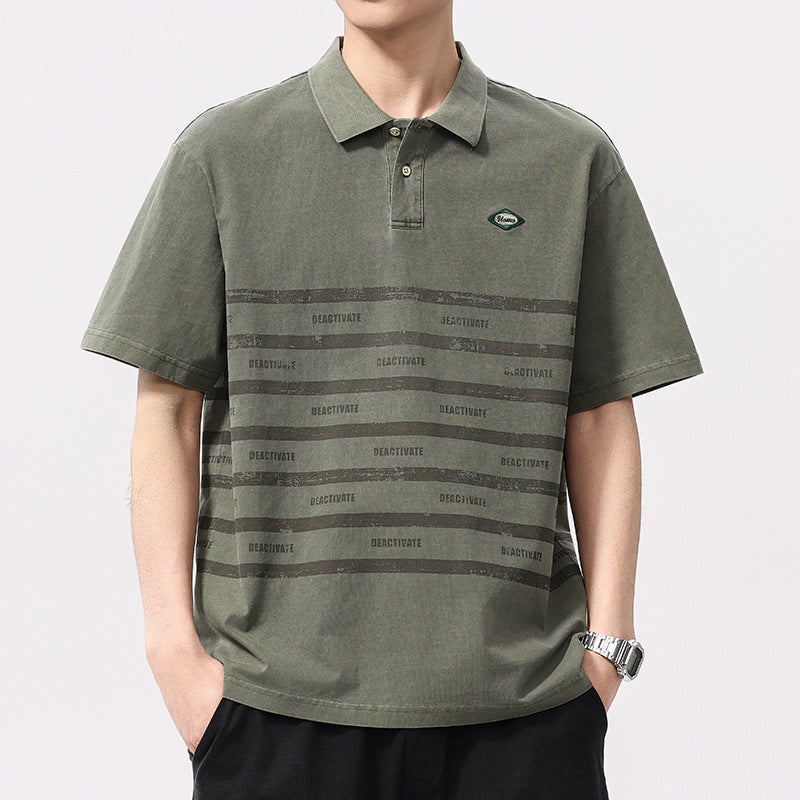Men T-shirts Vintage Short Sleeve Summer Top