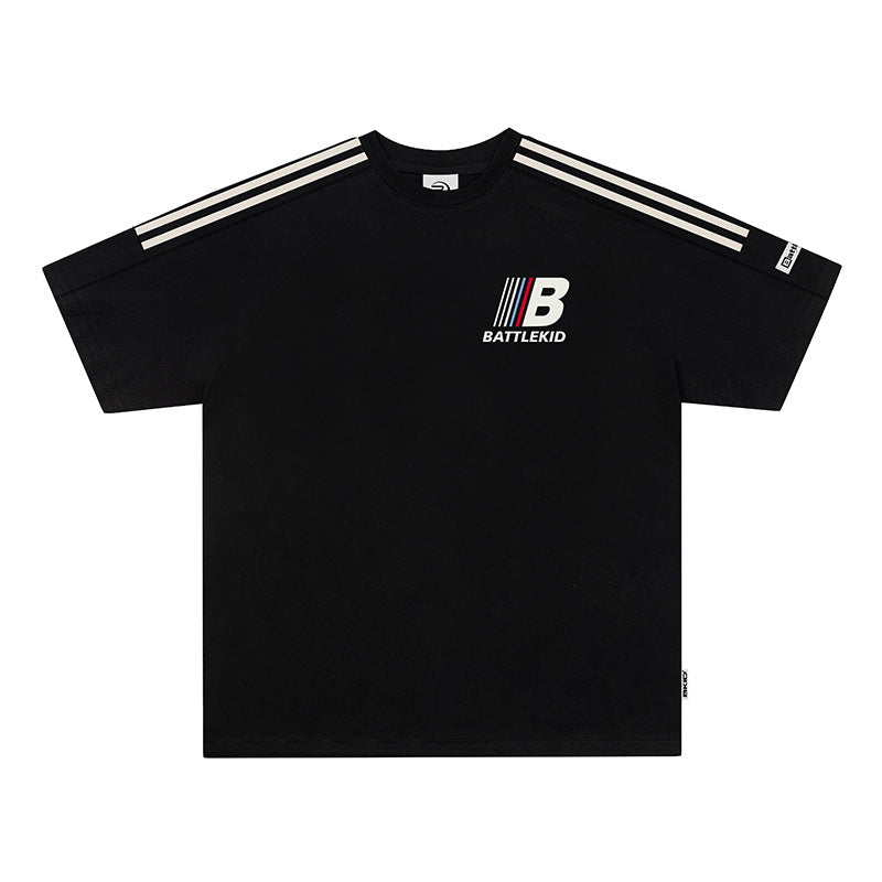 Vintage T Shirts Hip Hop Alphabet Short Sleeve T-Shirt Summer Top