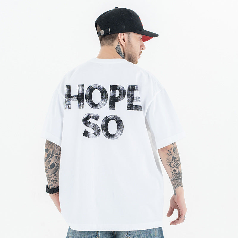 Vintage 90s Hip Hop Clothing Summer Crew Neck Short Sleeve T-Shirt