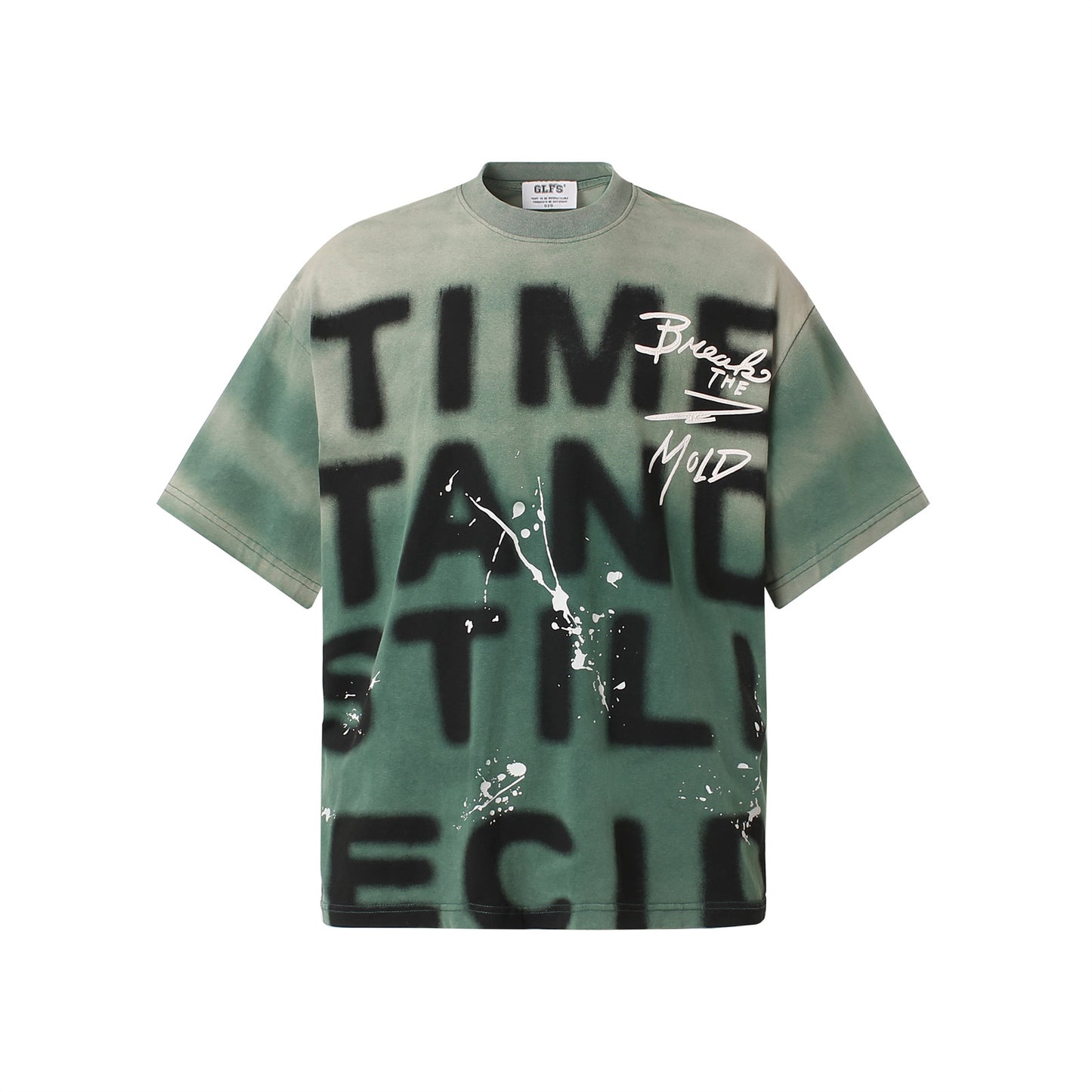 Vintage tarz t shirt gradual change print short sleeve t-shirt summer casual top