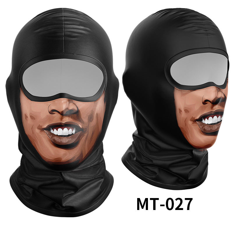 Cycling Windproof Hood Sunscreen Windproof Ice Silk Mask Men's and Women's Full Face