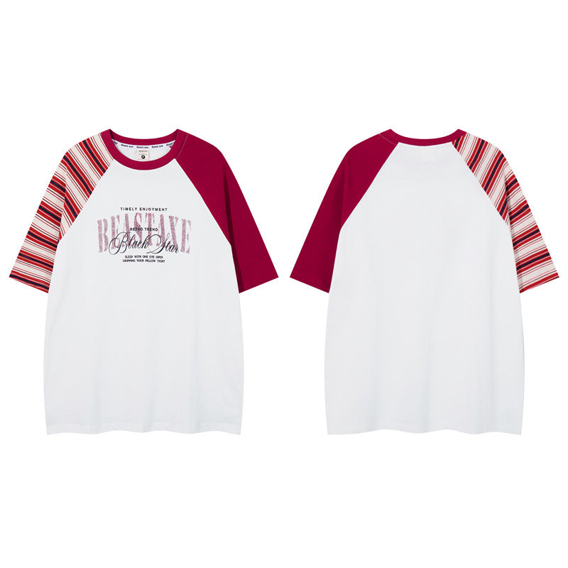 Casual Street Wear Summer Short Sleeve T-Shirt Loose Top