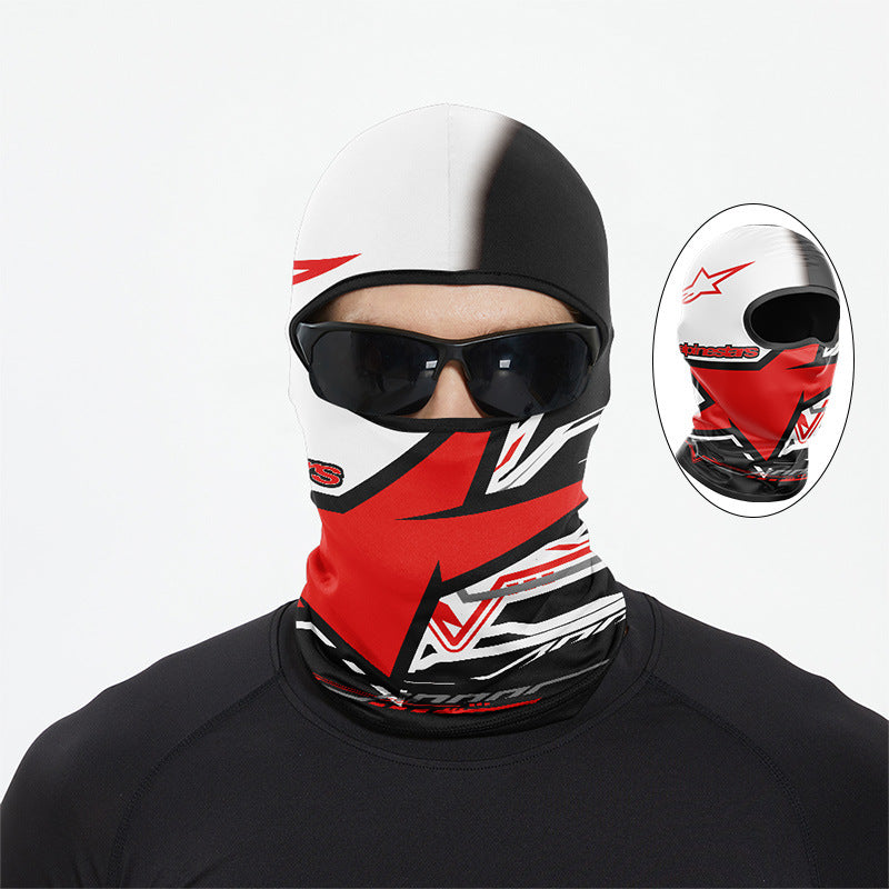 Cycling Windproof Hood Ice Silk Headgear Summer Full Face Sunscreen Windproof
