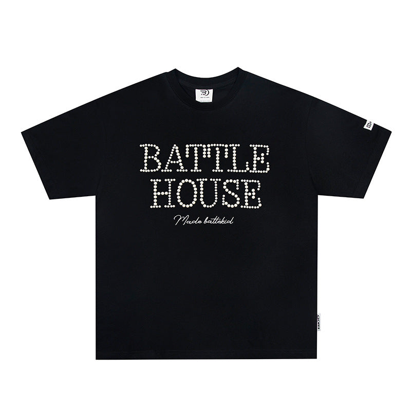 Hip Hop Clothes New York Vintage Alphabet Short Sleeve T-Shirt Summer Top