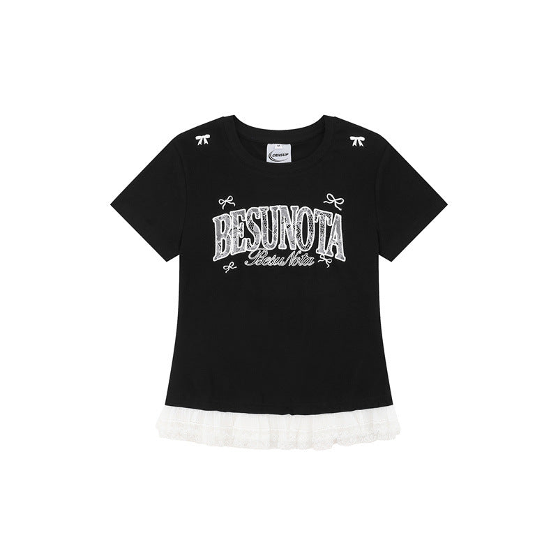 US drip outfits Summer Vintage Casual Loose Short Sleeve T-Shirts
