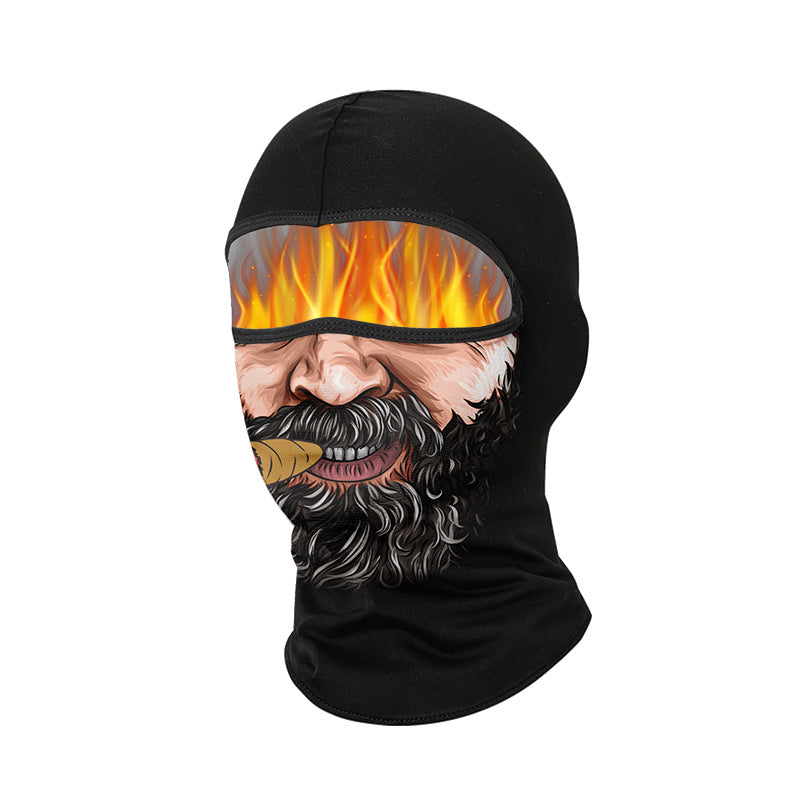 Cycling Windproof Hood Windproof Warm Fleece Autumn and Winter Breathable Men's