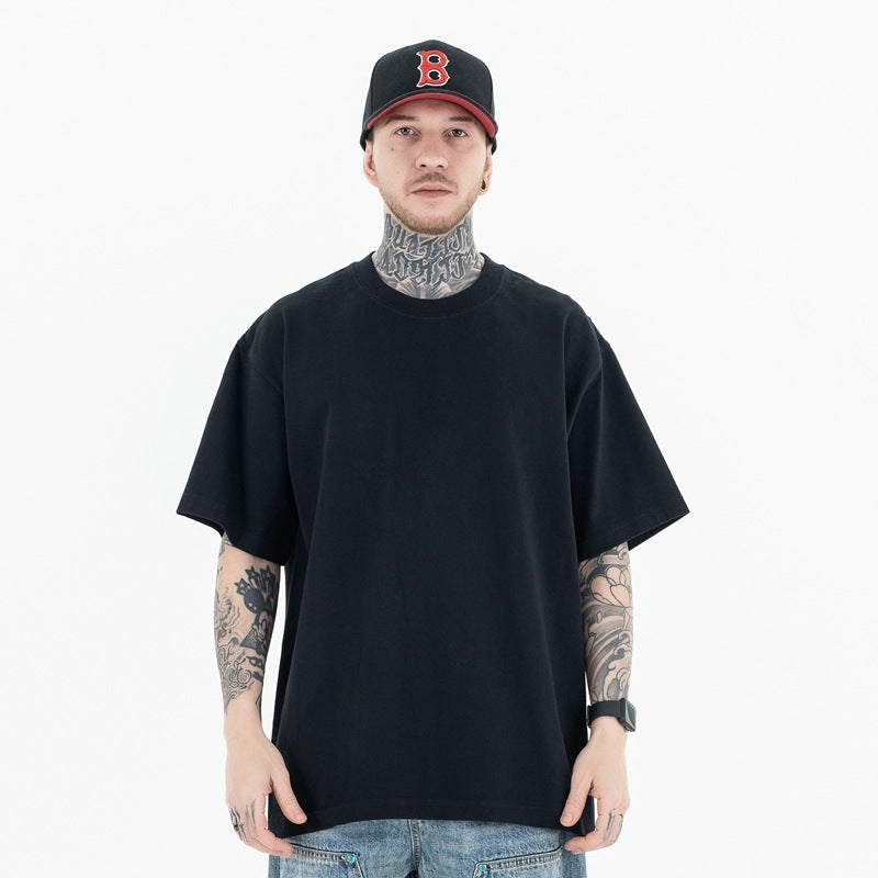 Vintage 90s Hip Hop Clothing Summer Crew Neck Sports tee Short Sleeve T-Shirt