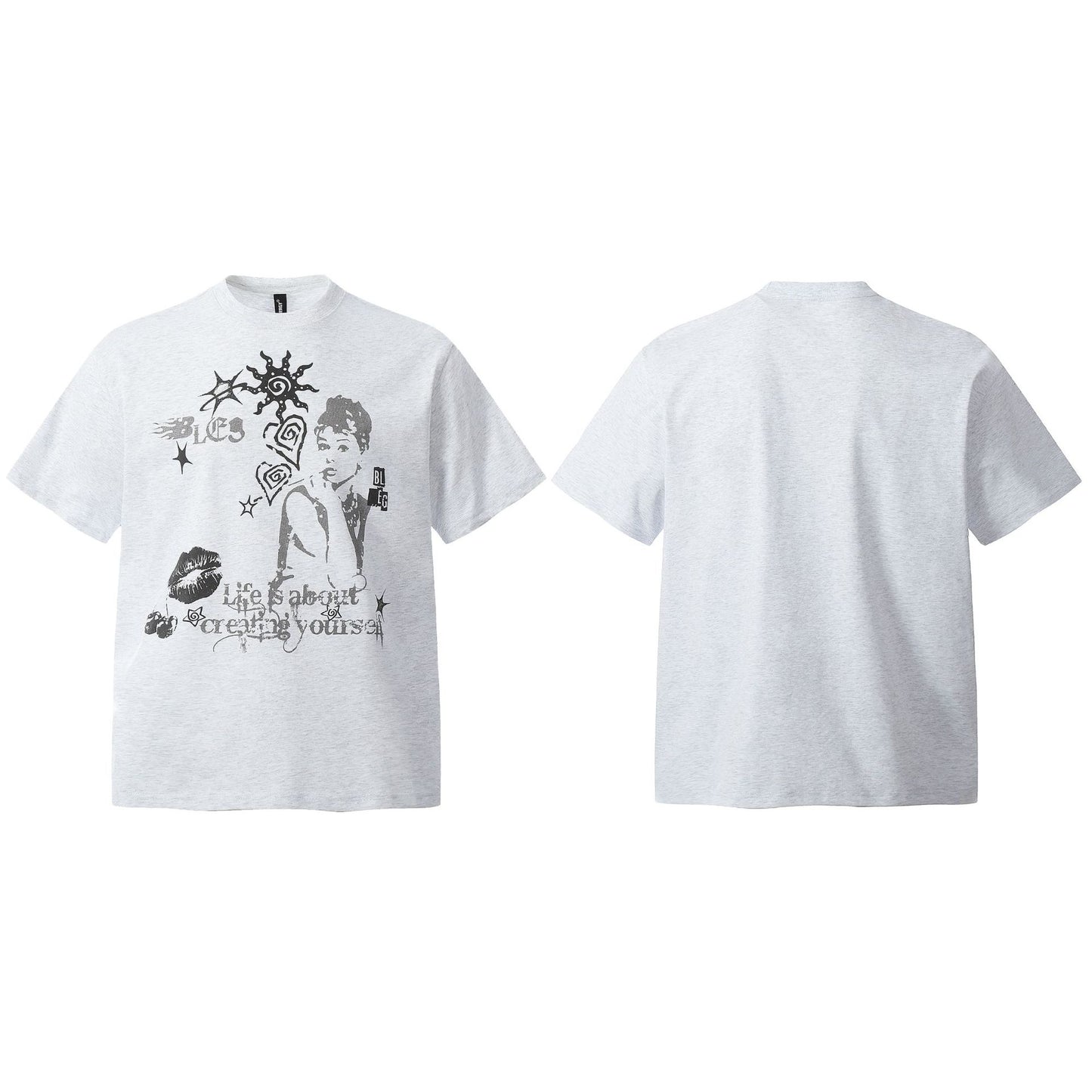 Retro Style Shirt For Men Summer Vintage Character Print T-Shirt Short Sleeve