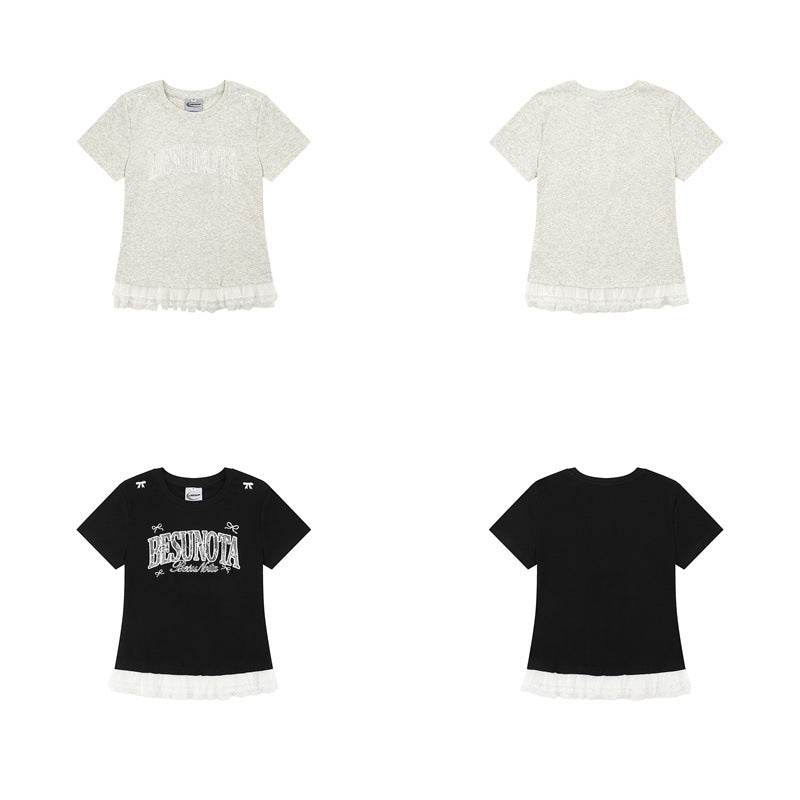 US drip outfits Summer Vintage Casual Loose Short Sleeve T-Shirts