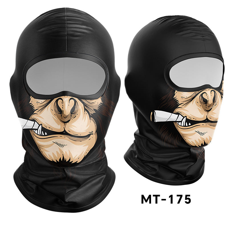 Cycling Windproof Hood Sunscreen Ice Silk Fabric