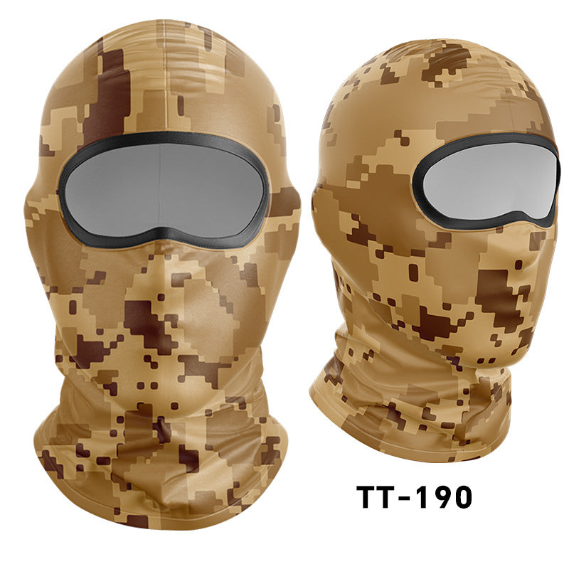 Cycling Windproof Hood Dust and Sun Protection Summer Camouflage Mask