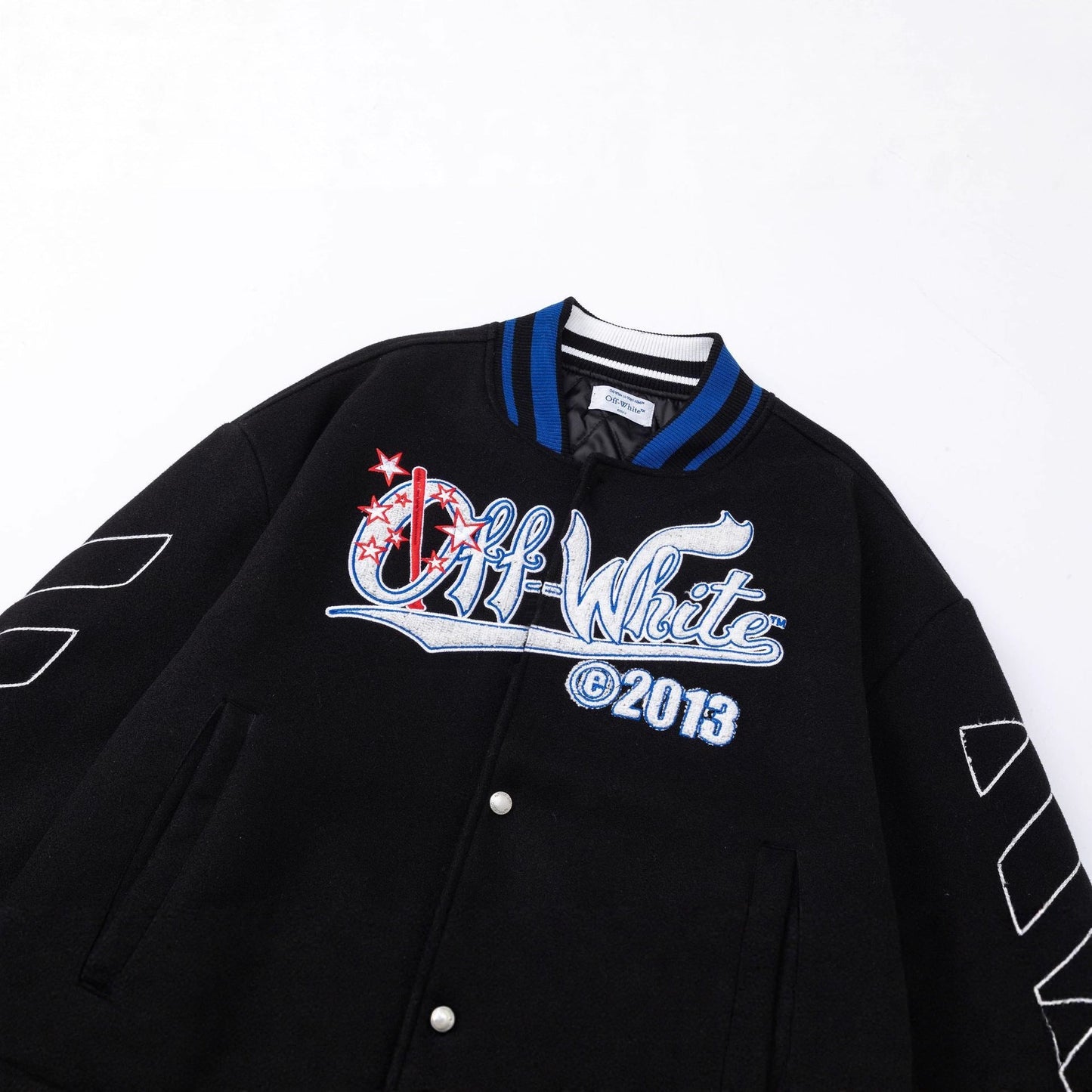 Off white jacket fall and winter style outwear for men and women