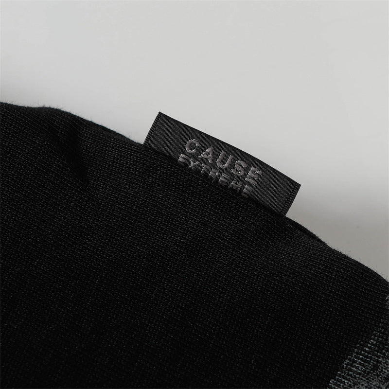 Camisas Retros Washed Old Crew Neck Letter Print Short Sleeve T-Shirt