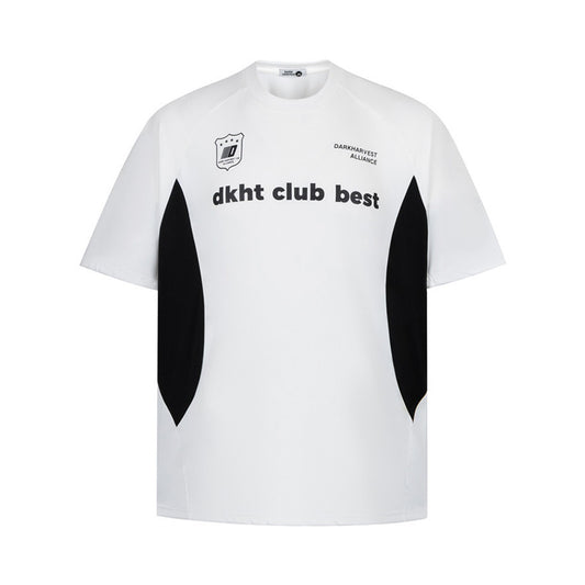 Racing oversized t shirt short sleeve t-shirt summer cleanfit loose crew neck