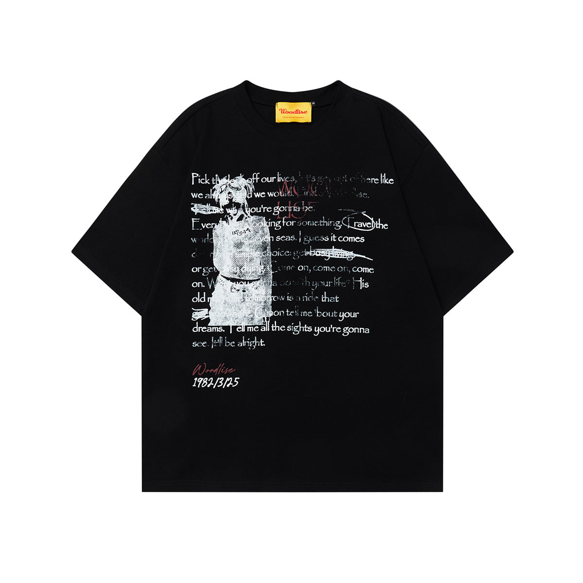 90s West Coast Hip Hop Fashion T Shirts Graffiti Short Sleeve T-Shirts