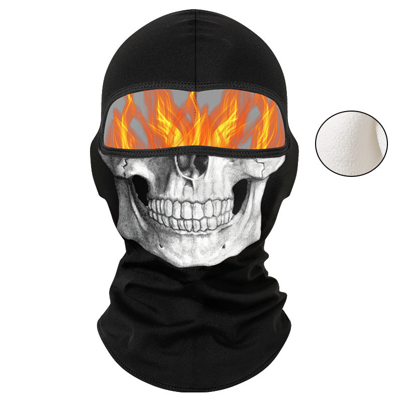 Cycling Windproof Hood Autumn and Winter Fleece Warm and Cold Hat