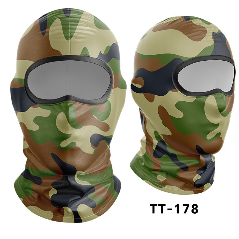 Cycling Windproof Hood Dust and Sun Protection Summer Camouflage Mask