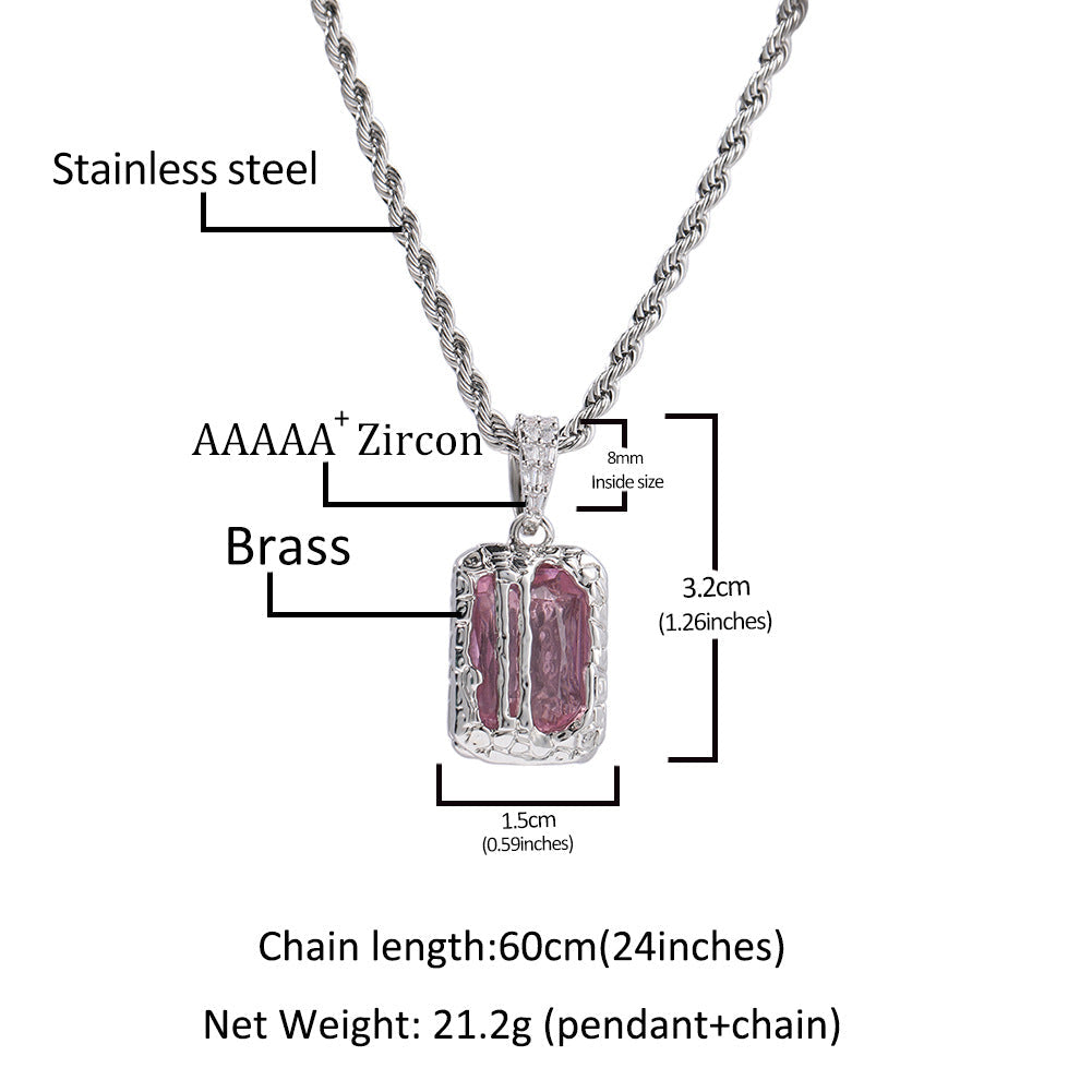 Jewelry Colored Gemstones Pendant Necklace Spectrum St. Valentine's