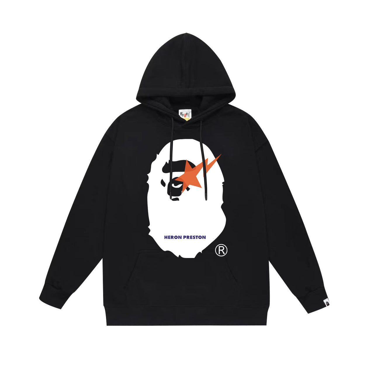 Ape Hoodie Autumn/Winter Letter Print Loose Hoodie Pullover Ape Sweater